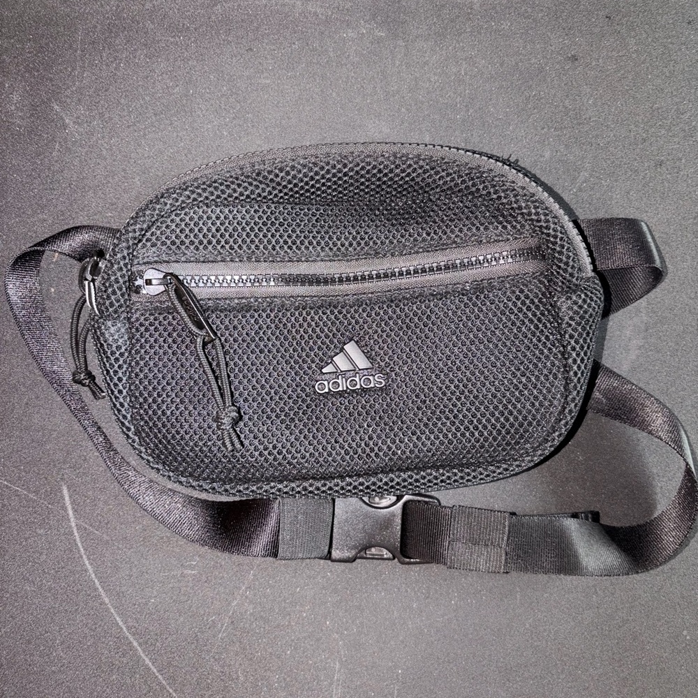 Adidas Air Mesh Unisex Waist Fanny Pack - Black